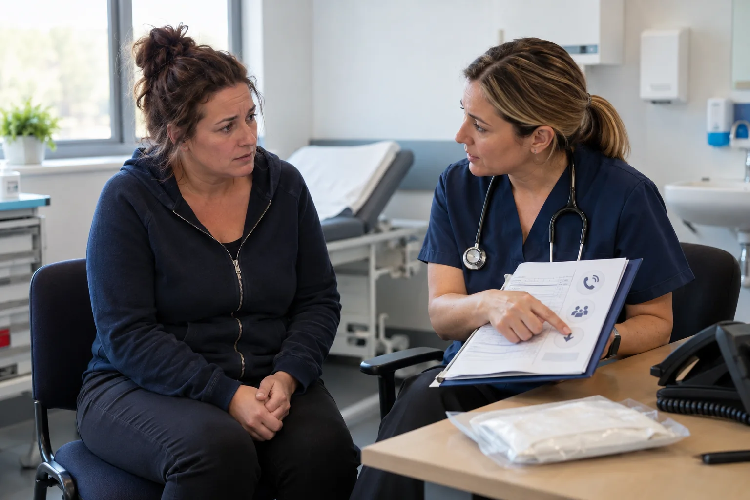 A new or worsening concern needs prompt clinical review and a clear route for escalation.